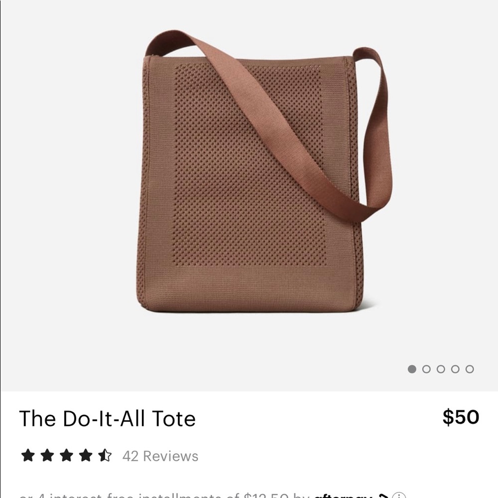 Everlane do it all tote in deep mauve
